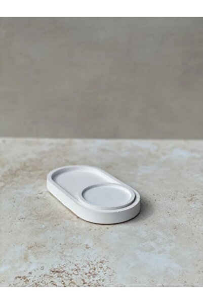 Orange Atelier Dekoratif Beton Tabak & Bardak Altlıgı Mumluk Tütsülük