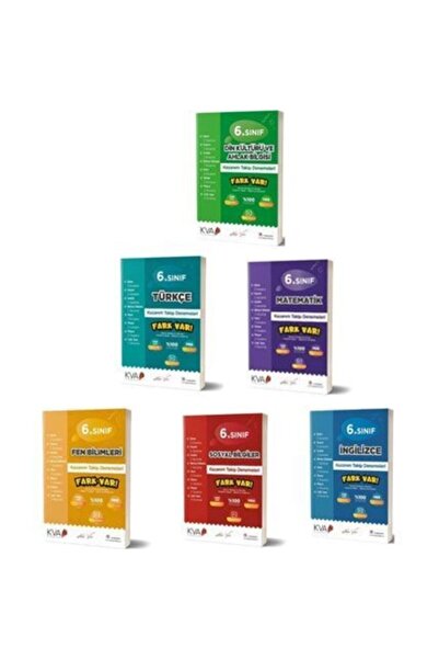 Koray Varol Yayınları 6.sınıf Kazanım Takip Denemeleri Seti