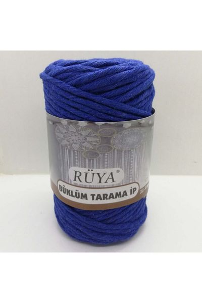 Rüya Πτυχωμένο Μακράμε Σαπούνι Ροζ Σάκης Μπλε (250 γρ.)