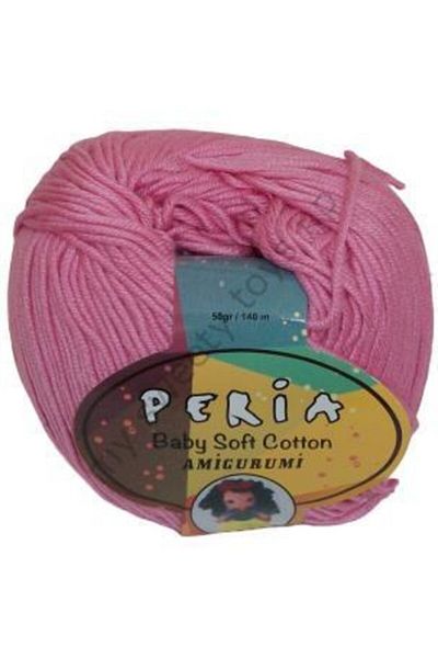 Peria Βρεφικό βαμβακερό νήμα πλεξίματος Amigurumi 38 Ροζ