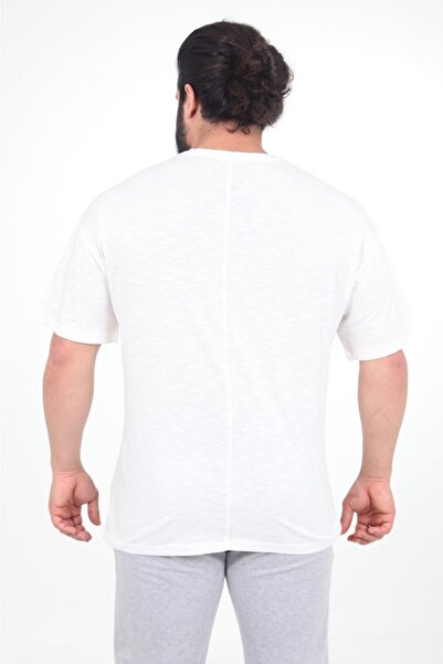 THE ONE Tricou alb cu mânecă scurtă cu rever pentru bărbați