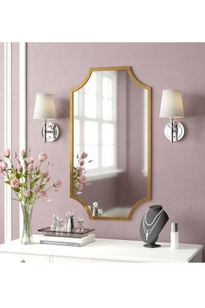 artglass vitray Ayna (64X110) Gold .ayna