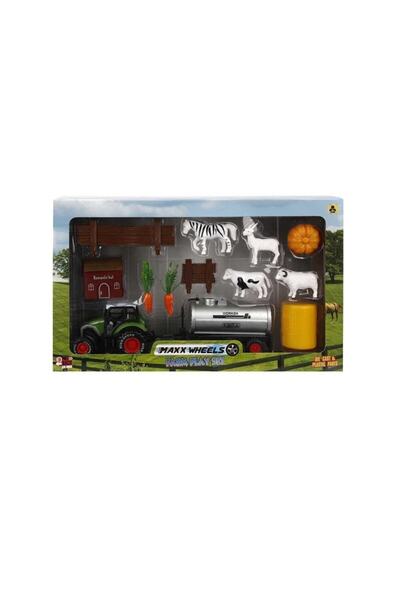 Sunman 02557 Maxx Wheels Farm Set 12 Pieces -Sunman