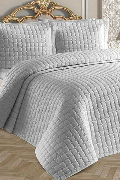 jön Estiva Gray Double Bedspread Set