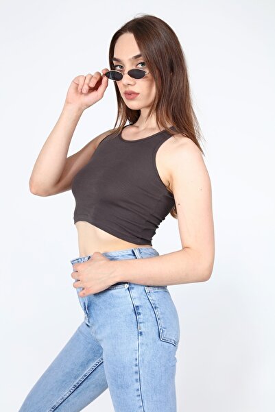 AFŞAR MODA Smoked Crop Blouse Rambo