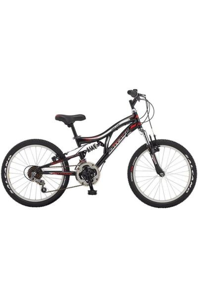 Salcano Hector 20 Çift Amartisörlü, 18 Vitesli Çocuk Bisikleti Mat Siyah Kırm...