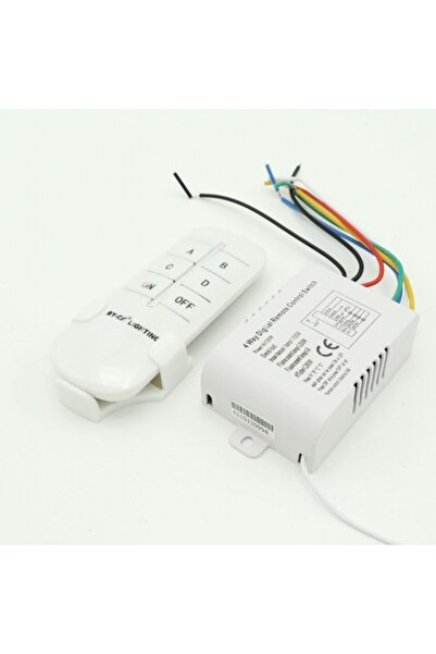 Dmrled Kumandalı Kablosuz 4'lü Avize Lamba Aydınlatma Kontrol Sistemi