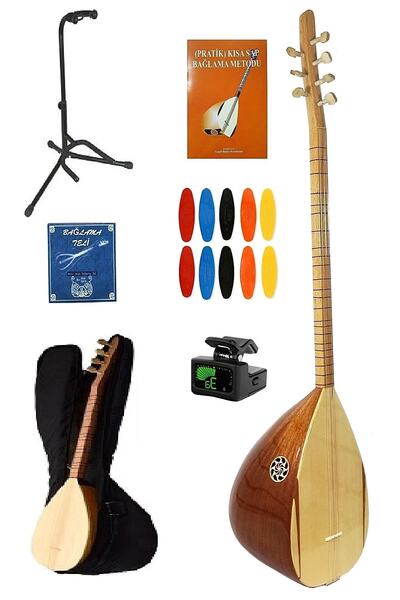 Piarro Maun Ağacı Parlak Uzun Sap Bağlama Seti