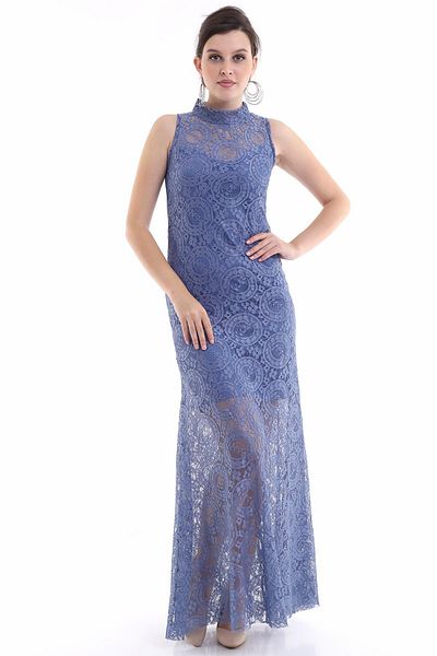 Ceylen Rochie de pește din dantelă cu guler