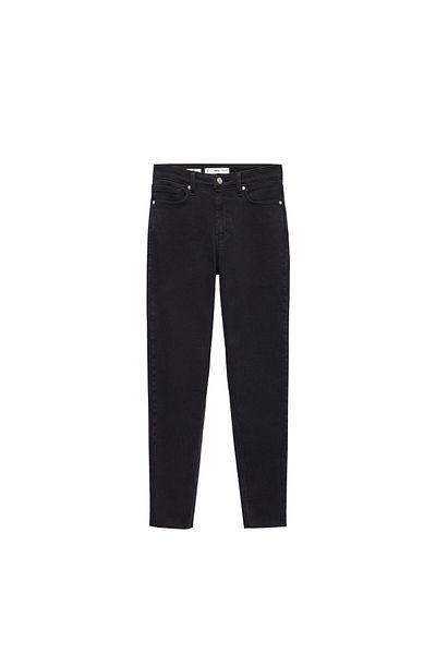 MANGO Woman Denim Women's Jeans Black -67110347