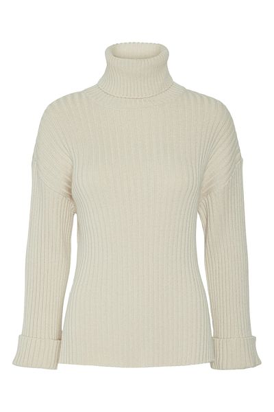 YAS. Damen Pullover Besticktes Sweatshirt Co50/pc50