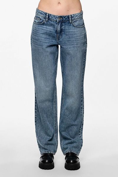 PIECES Blugi din denim cu croială dreaptă PCNOELLE LW