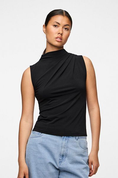PIECES SL Drapiertes Top für Damen - 36548 IBM