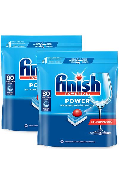 Finish All in One Dishwasher Detergent Capsule Tablet 160 Pieces (80 X 2-Piece)