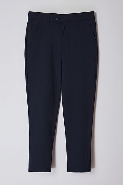 Trendyol Collection Italienischer Schnitt Slim Fit Marineblau Grau Chino Hose - Tmnaw23pl00034