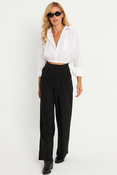 Cool & Sexy Schwarze gestreifte Damenhose - Elt0011