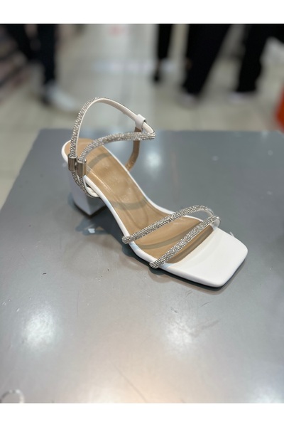 Hacıoğlu Ayakkabı Serrace Короткий каблук Елегантні жіночі відкриті туфлі