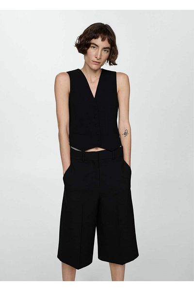 MANGO Woman Σετ γιλέκο με κουμπιά