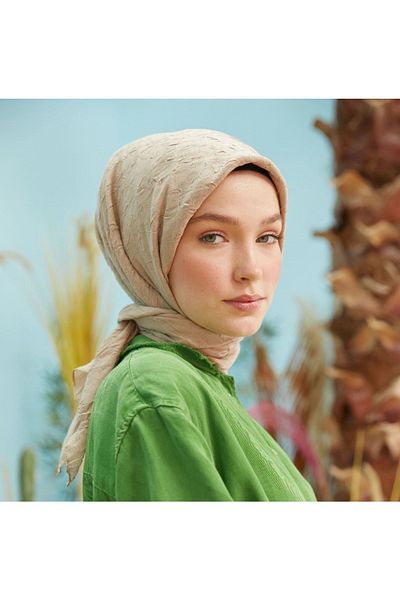 HAR-UM Ticaret Hijab Women Bamboo Scarf Milk Coffee