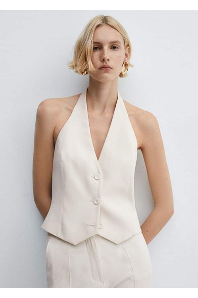 MANGO Woman Set Buttoned Vest