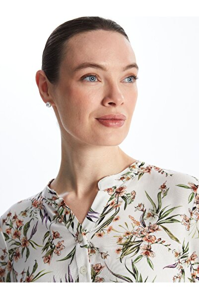 LC Waikiki Dámská halenka s dlouhým rukávem a květinovým potiskem
