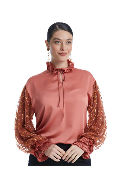 SERPİL Serpil Kadın Kiremit Bluz 38892