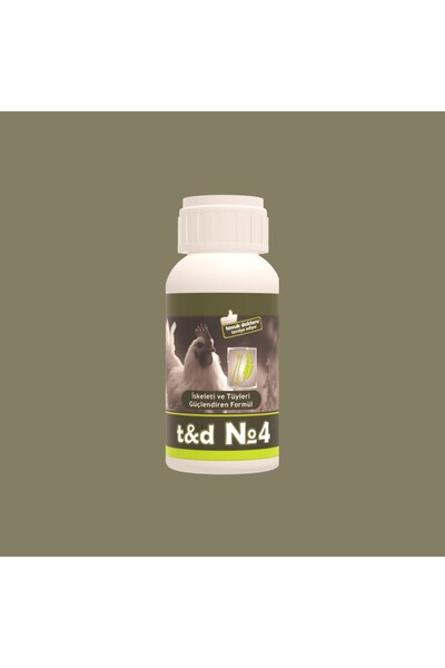 t&d tavuk doktoru İskelet ve Tüyü Güçlendiren Formül 500 ML t&d No: 4