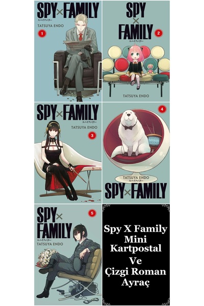 Gerekli Şeyler Yayıncılık Spy x Family 1-2-3-4-5. Ciltler 5 Kitap | Spy x Fam...