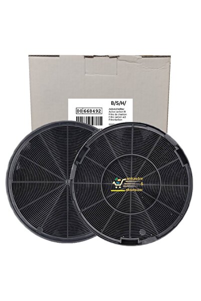 Bosch LC64PCC20T Davlumbaz Karbon Filtre 2li 1Takım Ankastre Aspiratör Bacası...