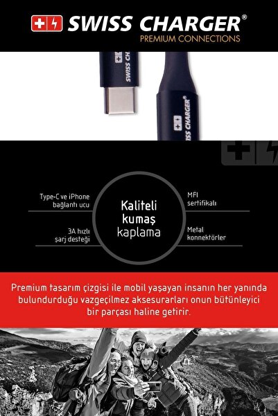SWISS Swiss Charger Scc-10021 Iphone Type C Kablo