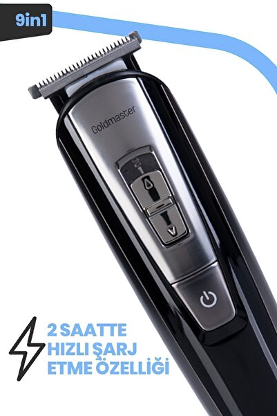 GOLDMASTER Venge GM-8110 9 in 1 Islak Kuru Erkek Bakım Seti  Kablolu ve Kablosuz Kullanım