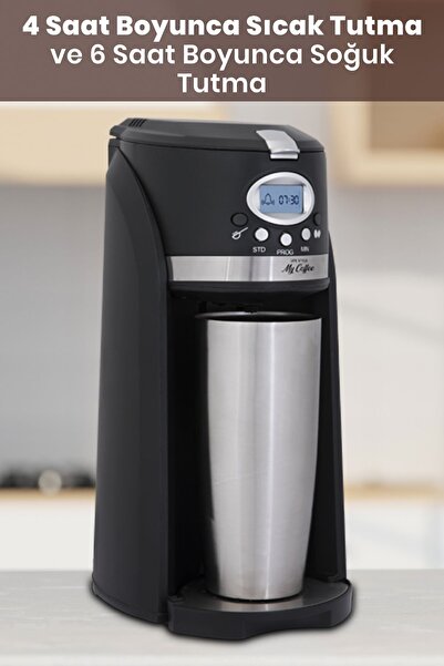 GOLDMASTER Fresh Kahve Çekirdeği Öğütücülü Dijital Göstergeli Zaman Ayarlı Otomatik Filtre Kahve Makinesi