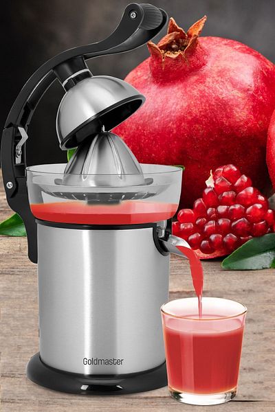 GOLDMASTER Vitamin Store Inox 1.2 Liter Large Chamber Stainless Steel Removable Citrus Fruit Juicer