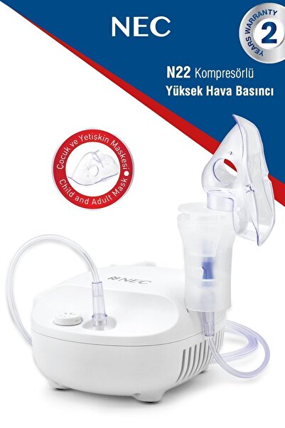 Nec Kompresörlü Nebülizatör Hava Buhar Makinesi Sessiz