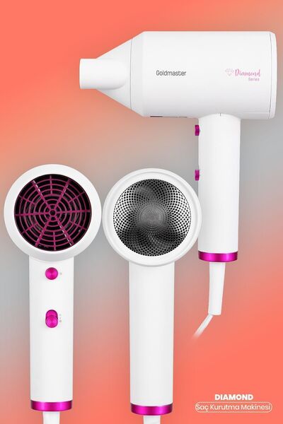 GOLDMASTER Diamond 2000W Ionic Ionic 2 Level Speed Adjustment Hair Dryer Blow...