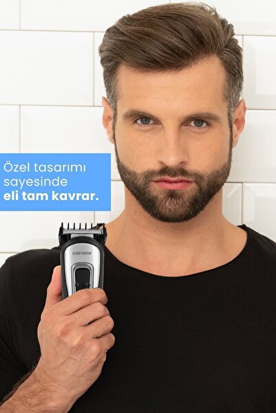 GOLDMASTER Look Kablolu Kablosuz 10 In 1 Full Standlı Erkek Bakım Seti