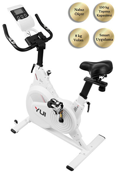 Yui Xv15 Spin Spor Egzersiz Nabız Ölçer Akıllı Kondisyon Bisikleti 150 Kg Tas...