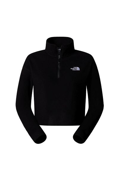 THE NORTH FACE Glacier 100% γυναικείο μαύρο φούτερ με μισό φερμουάρ Nf0a855n4h01