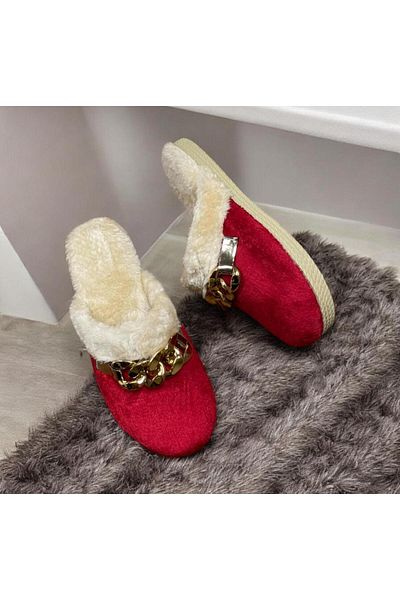 mustey Ultra Luxury Women's Home Slippers - Chain Detailed, Dowry and Guest Slippers