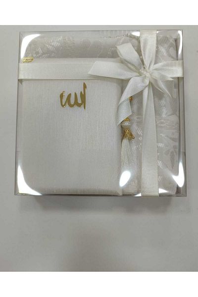 HMZ Seccade + Rosary+Curnal Belt. Gift and Dowery Seccade Set, Kurani Kerim Set