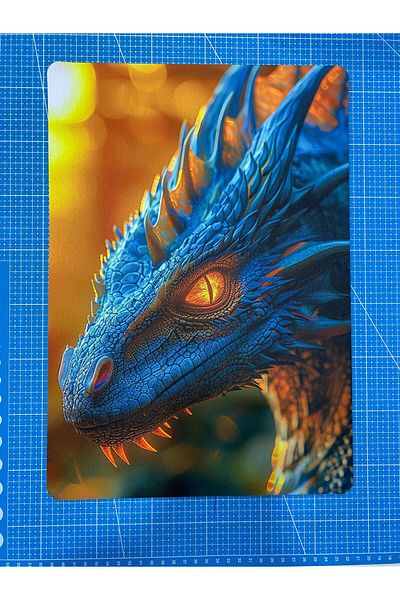 rakkun shop لوحة ماوس رائعة بطبعة تنين - 28x40 سم