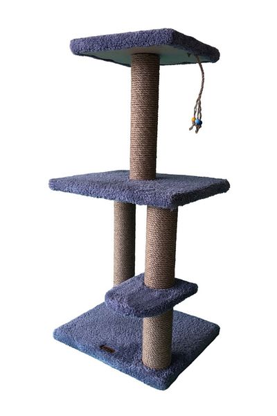ivof Gray Cat Climbing and Scratching Board - Two Layers, Wide Base
