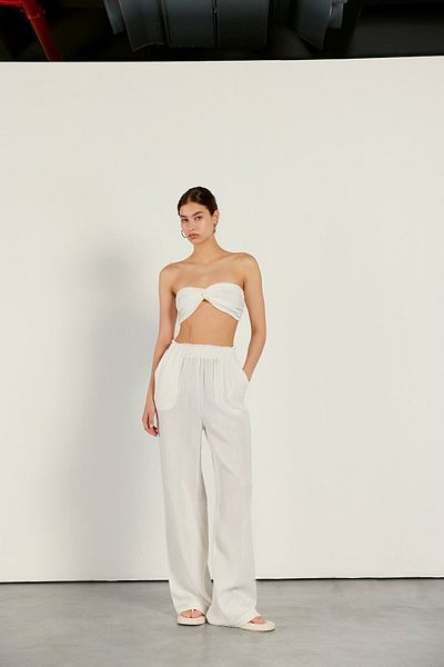 VATKALI Musselin-Bustier Ecru