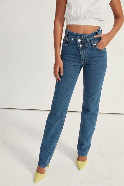VATKALI Cross Straight Fit Jean Blue