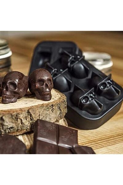 Sensoria Silikon Kuru Kafa Şekilli Buz Kalıbı 3 Boyutlu Kokteyl Viski Meşruba...