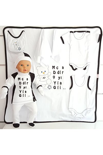 TOKKO Doğuştan Fanatik Taraftar 10 Lu Tulum Seti - %100 Pamuk Unisex Siyah Be...