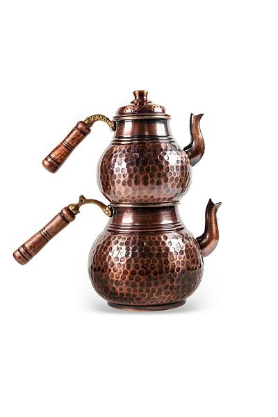 ANTEPSEPETİ Copper Antique Slice Teapot 2