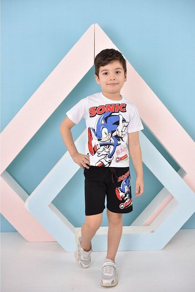 LİLLYPİCCA SONIC PRINTED SHORTS COTTON 2-Piece Top Bottom Set