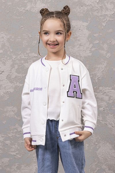 DMB BOYS & GIRLS Çarek Kids- Girl's College Cardigan - Unhardered Back Printed Girl's College Cardigan