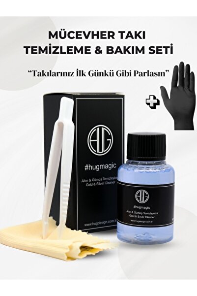 Genel Markalar Altın, Gümüş, Çelik Takı Temizleme Ve Parlatma Bakım Seti 2'li 120ml. Gümüş Parlatıcı